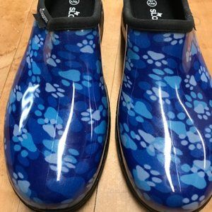 Women's Sloggers - Blue Paw Print Size 10